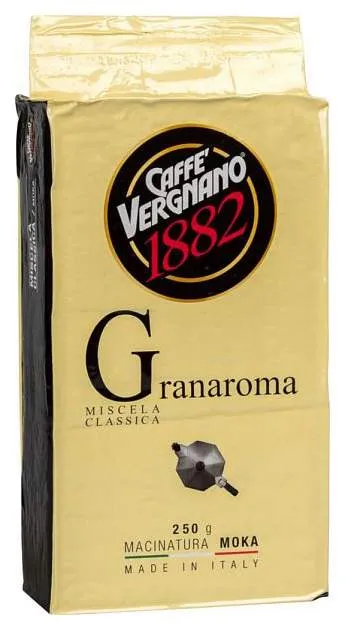 Кофе Caffe Vergnano granaroma жареный молотый 250 г