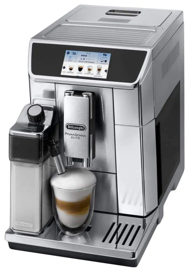 Кофемашина автоматическая DeLonghi PrimaDonna Elite ECAM650.85.MS Серебристая, черная