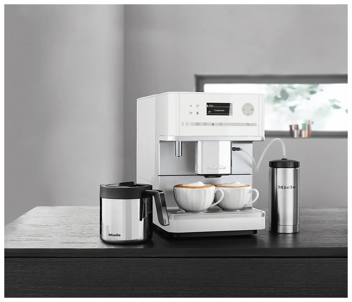 Кофемашина автоматическая Miele CM 6350 цвет Белый; Серебристый