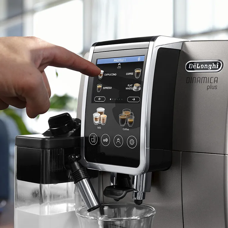 Кофемашина автоматическая DeLonghi ECAM380.95.TB Dinamica Plus титановый