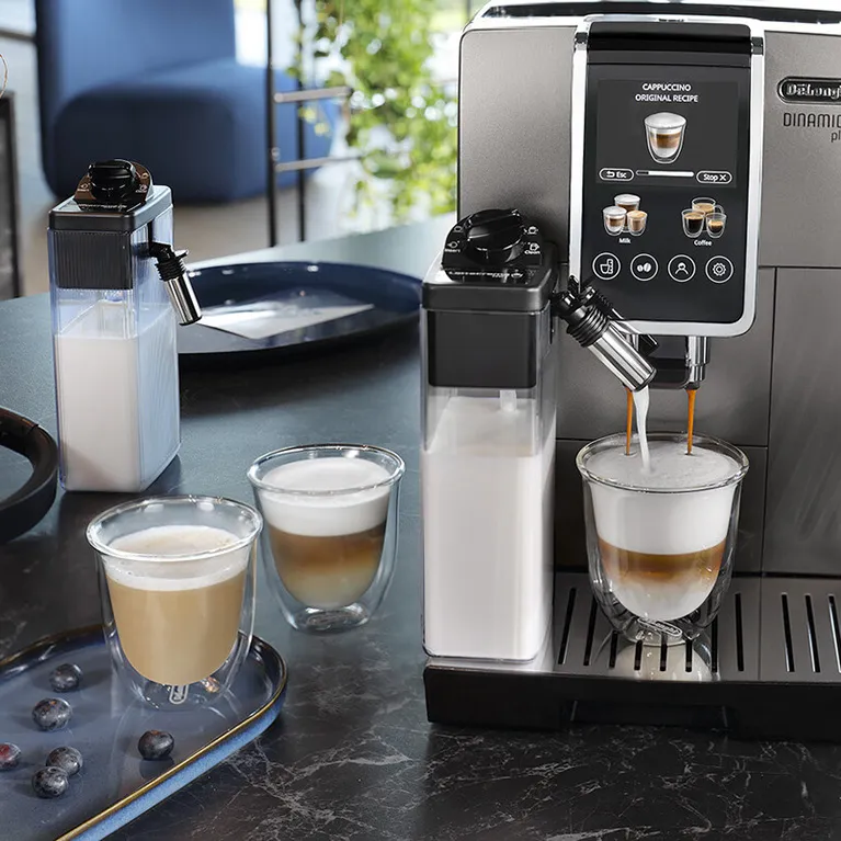 Кофемашина автоматическая DeLonghi ECAM380.95.TB Dinamica Plus титановый