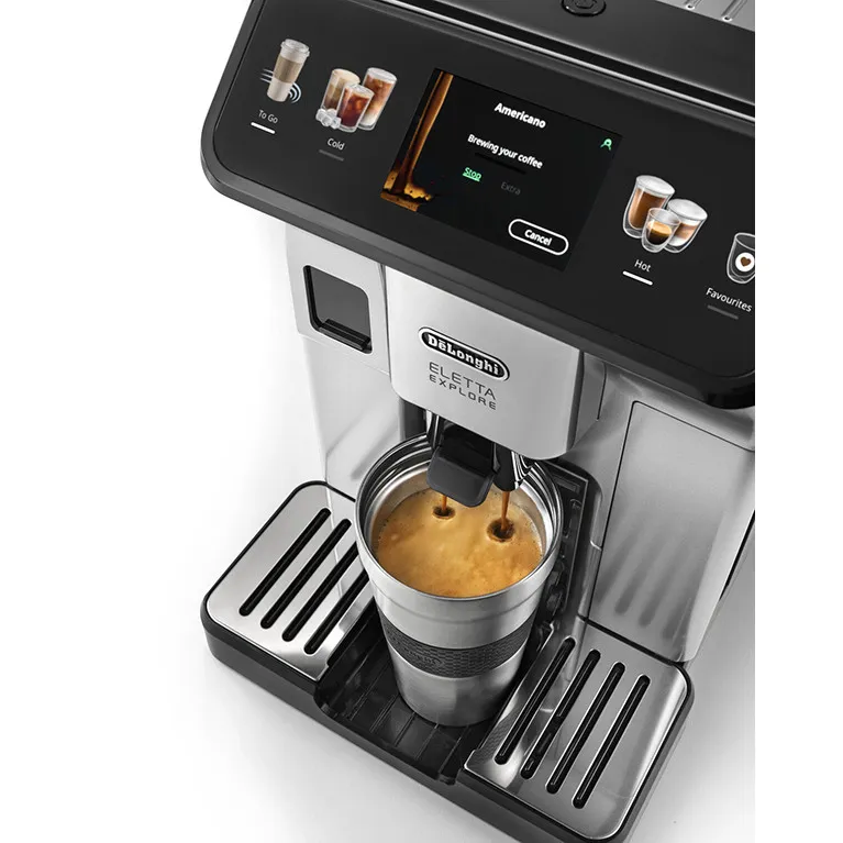 Кофемашина автоматическая Delonghi ECAM450.55.S Eletta Explore серебристый
