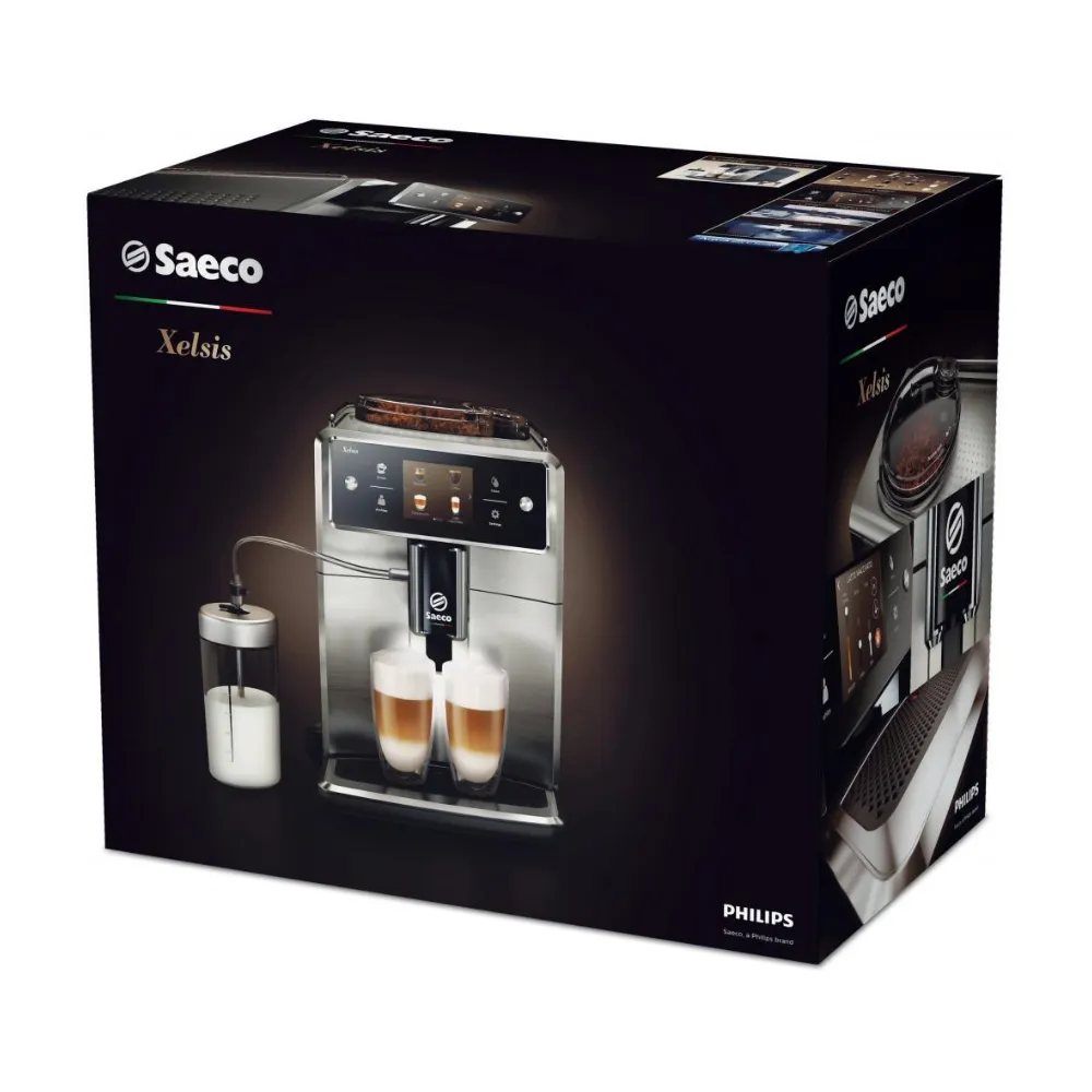 Кофемашина автоматическая Saeco Xelsis SM7683/00 Нержавеющая сталь, черный