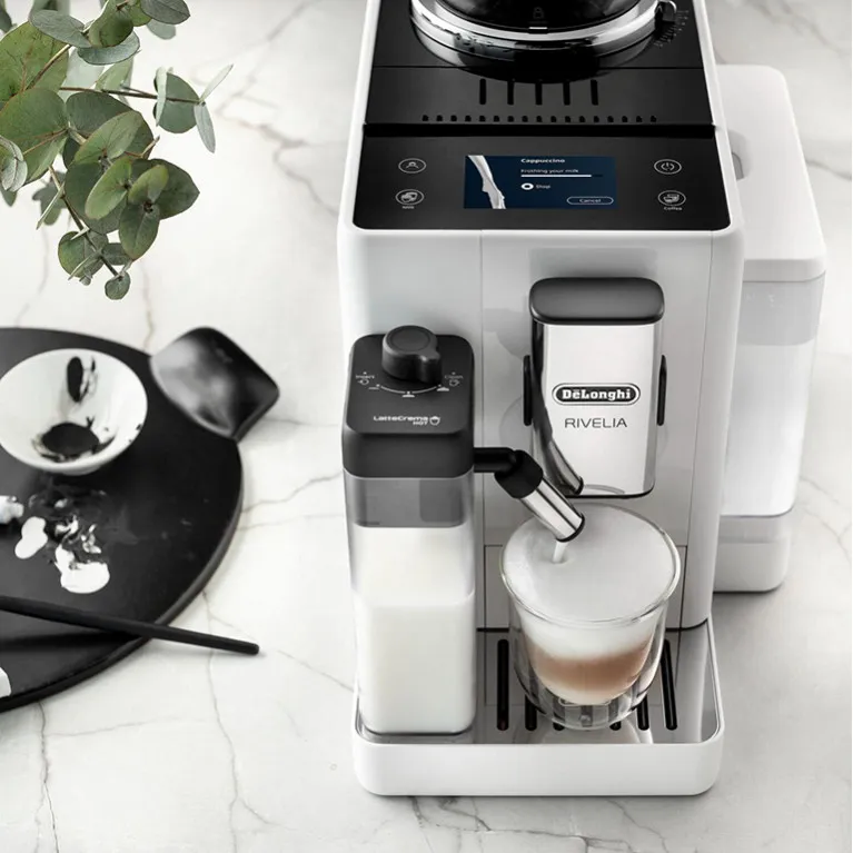 Кофемашина автоматическая DeLonghi EXAM440.55.W Rivelia Perfetto белый