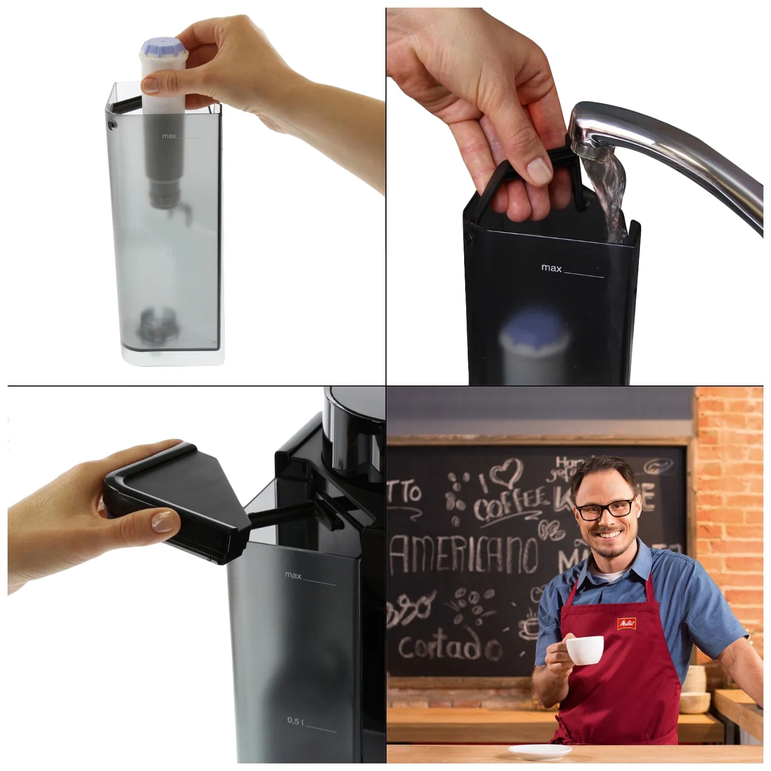 Кофемашина автоматическая Melitta CaffeO F580-100 Серебристый, черный