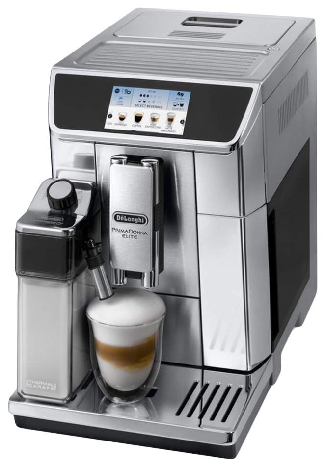 Кофемашина автоматическая DeLonghi PrimaDonna Elite ECAM650.85.MS Серебристая, черная
