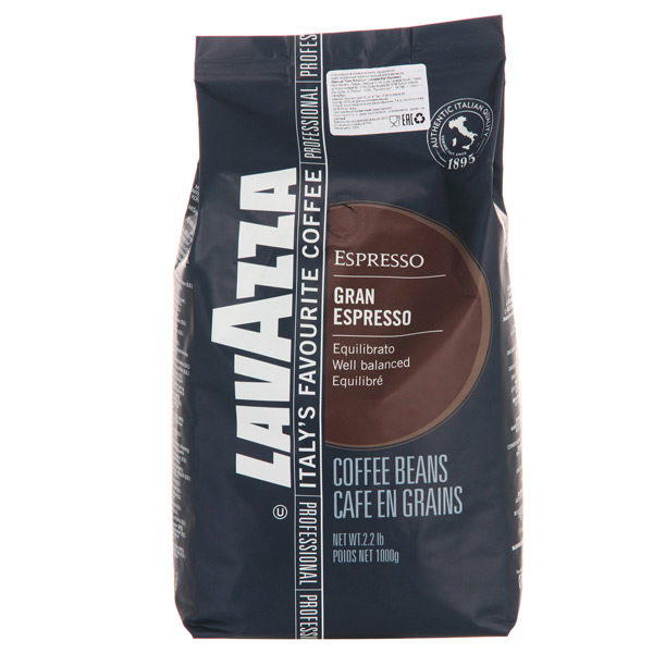 Кофе в зернах Lavazza gran espresso 1000 г