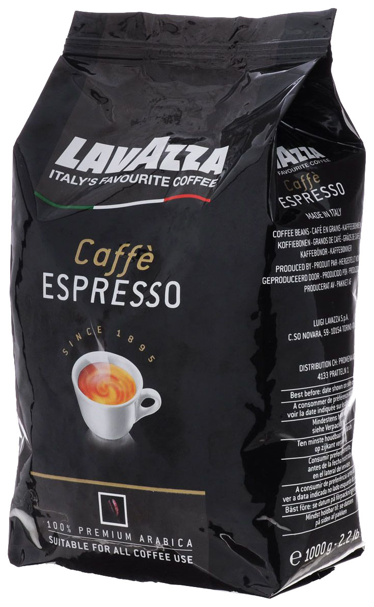 Кофе Lavazza espresso натуральный жареный в зернах 1 кг