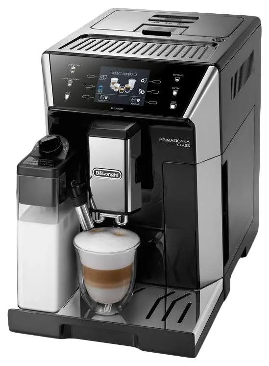 Кофемашина автоматическая DeLonghi PrimaDonna Class ECAM550.55.SB Серебристая, черная