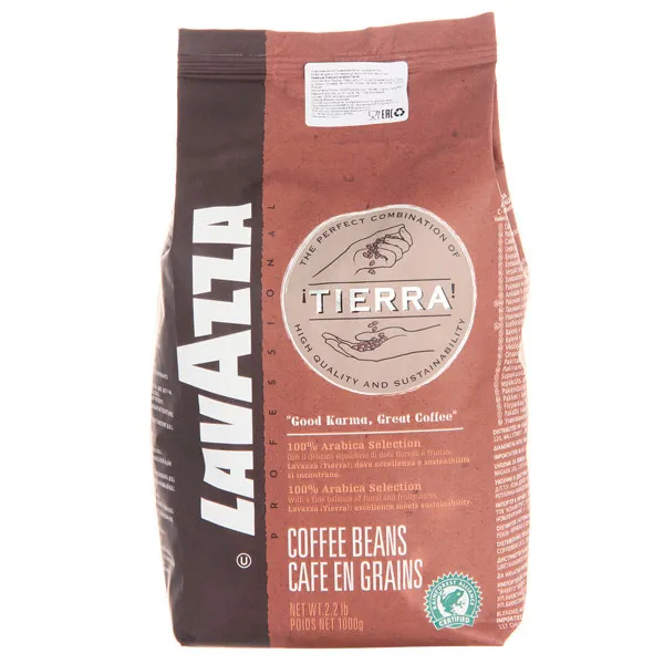 Кофе в зернах Lavazza tierra 1000 г